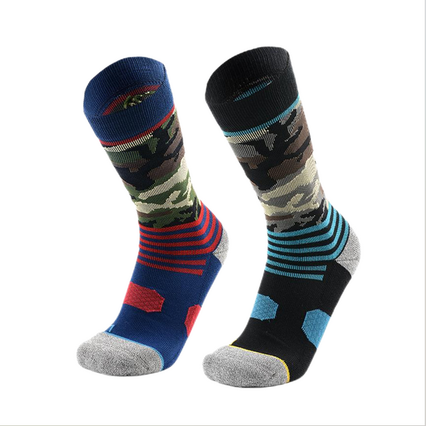 2-Pack Camouflage Sport Cotton Socks for Men